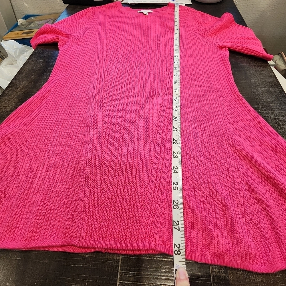 ISAAC MIZRAHI PULL-OVER  Pink Sweater
